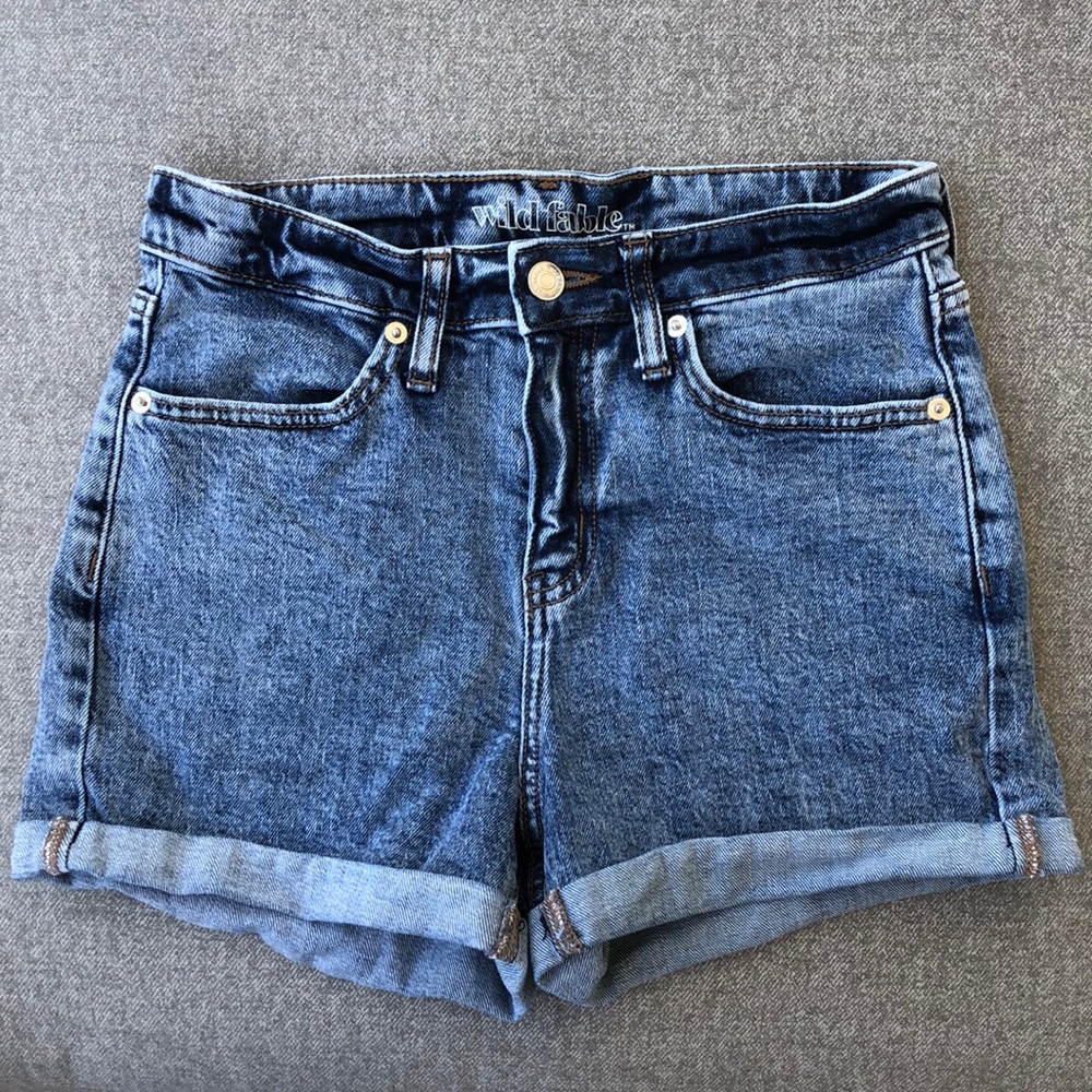 WILD FABLE High-Rise Denim Shorts w/Stretch